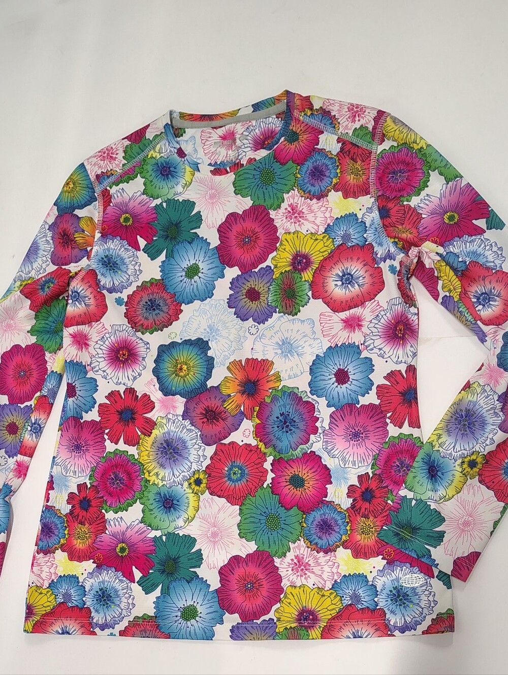 NWOT Reel Legends Freeline LS Performance Pop Floral UPF 50 Women's Top Sz M